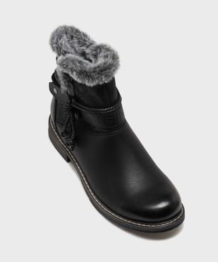 Boots fourrées avec brides cheville femme - Emilia Rosa vue5 - EMILIA ROSA - GEMO