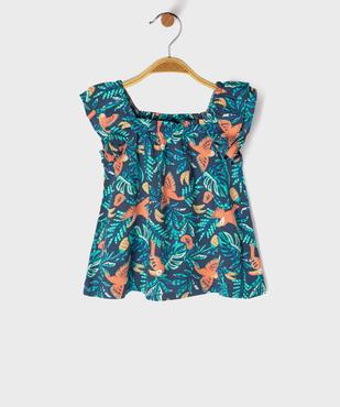 Blouse à bretelles à motifs fleuris bébé fille vue1 - GEMO 4G BEBE - GEMO
