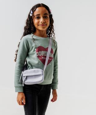 Sweat à motif avec intérieur molletonné fille vue1 - GEMO 4G FILLE - GEMO