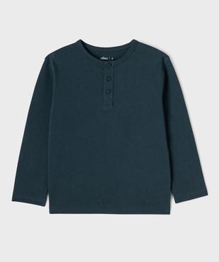 Tee-shirt manches longues en coton résistant garçon vue1 - GEMO 4G GARCON - GEMO
