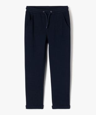 Pantalon en maille taille élastiquée garçon vue2 - GEMO (ENFANT) - GEMO