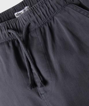 Pantalon Regular avec ceinture ajustable garçon vue2 - GEMO (JUNIOR) - GEMO