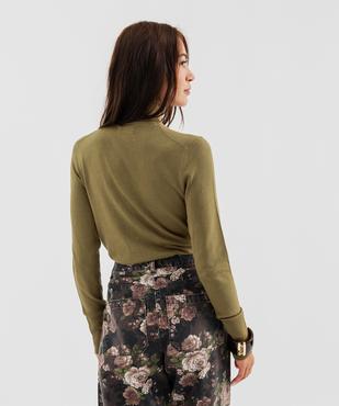 Pull à col roulée en maille fine femme vue3 - GEMO 4G FEMME - GEMO