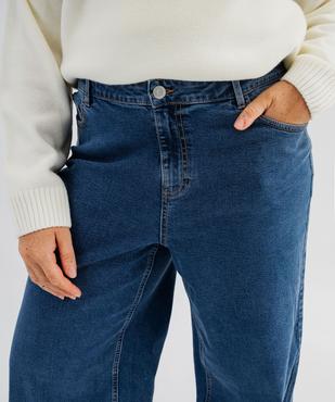 Jean wide leg en coton stretch taille ajustable femme grande taille vue7 - GEMO 4G GT - GEMO