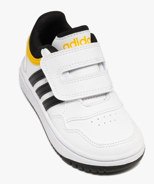 Baskets garçon à large scratch Hoops low - Adidas vue5 - ADIDAS - GEMO