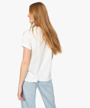 Tee-shirt femme à manches courtes avec message - Disney vue3 - DISNEY DTR - GEMO