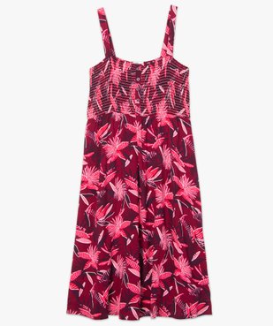 Robe de maternité à bretelles et buste smocké vue4 - GEMO (MATER) - GEMO