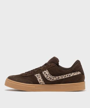 Baskets basses avec touches léopard femme - Camps United vue4 - CAMPS US - GEMO