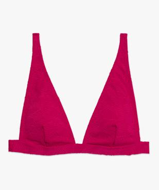 Haut de maillot de bain femme triangle avec bretelles multipositions vue5 - GEMO (PLAGE) - GEMO