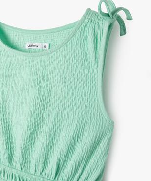 Robe sans manches en maille gaufrée fille vue2 - GEMO (ENFANT) - GEMO