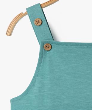 Salopette courte bébé garçon en jersey de coton vue3 - GEMO 4G BEBE - GEMO