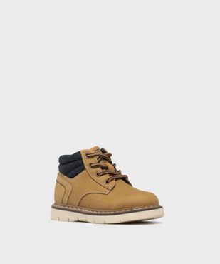 Chaussures montantes à lacets et zip bébé garçon vue2 - BUGGY - GEMO