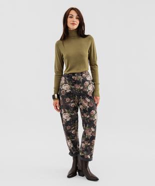 Pull à col roulée en maille fine femme vue4 - GEMO 4G FEMME - GEMO
