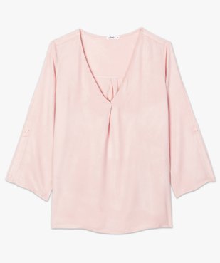 Blouse femme en maille fluide avec col V vue4 - GEMO(FEMME PAP) - GEMO