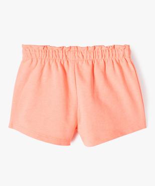Short avec taille élastique froncée bébé fille vue3 - GEMO(BEBE DEBT) - GEMO