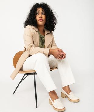 Tee-shirt femme grande taille à manches courtes avec motifs vue5 - GEMO (G TAILLE) - GEMO