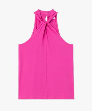 Débardeur femme avec encolure américaine noué devant vue4 - GEMO(FEMME PAP) - GEMO