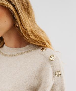 Robe pull en maille femme vue4 - GEMO 4G FEMME - GEMO