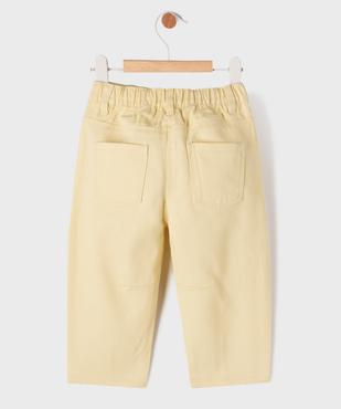 Jean coloré avec motifs brodés bébé fille vue3 - GEMO(BEBE DEBT) - GEMO