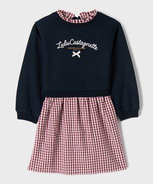 Robe courte effet 2-en-1 fille - LuluCastagnette vue2 - LULUCASTAGNETTE - GEMO