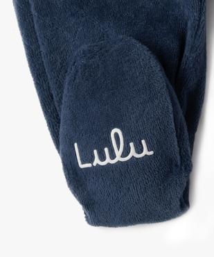 Pyjama en velours à col chemise bébé - LuluCastagnette vue3 - LULU CASTAGNETTE GEMO FOR GOOD - GEMO