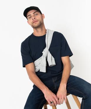 Tee-shirt à manches courtes avec poche poitrine homme vue1 - GEMO 4G HOMME - GEMO
