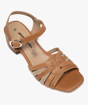 Sandales femme dessus fines brides en cuir – Pierre Cardin vue5 - PIERRE CARDIN D - GEMO