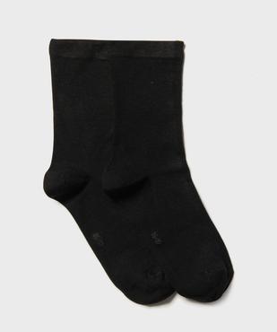 Chaussettes hautes thermiques et douces femme (lot de 2) vue1 - GEMO(HOMWR FEM) - GEMO