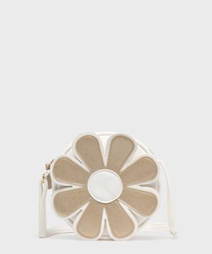Sac rond à bandoulière avec fleur en relief fille vue1 - GEMO (ACCESS) - GEMO