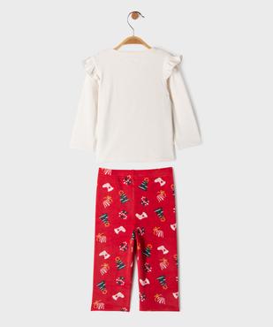 Pyjama en velours Noël bébé vue3 - GEMO 4G BEBE - GEMO