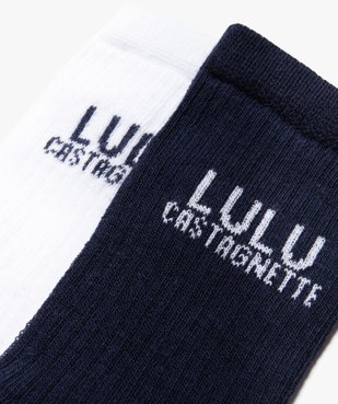 Chaussettes avec inscription sur la tige garçon (lot de 2) - LuluCastagnette vue2 - LULUCASTAGNETTE - GEMO