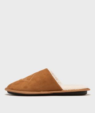 Chaussons mules fourrés dessus velours homme - Roadsign vue3 - ROADSIGN D - GEMO