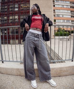 Tee-shirt court imprimé fille - CAMPS UNITED vue2 - CAMPS US GEMO FOR GOOD - GEMO