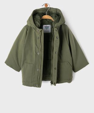 Parka à capuche en matière déperlante avec doublure chaude bébé garçon vue2 - GEMO(BEBE DEBT) - GEMO