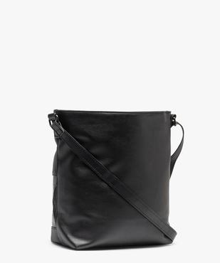 Sac femme avec bande texturée sur l’avant vue2 - GEMO (ACCESS) - GEMO