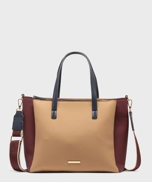 Sac tricolore à bandoulière amovible femme vue1 - GEMO (ACCESS) - GEMO