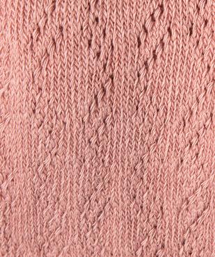 Collant uni en maille ajourée fille vue3 - GEMO (ENFANT) - GEMO