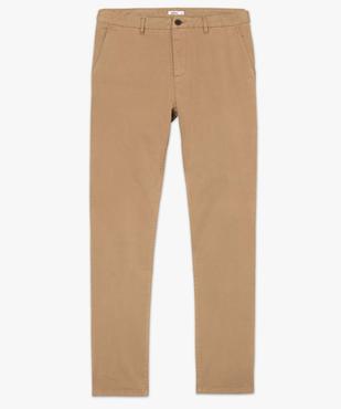 Pantalon chino en coton stretch coupe Slim homme vue4 - GEMO 4G HOMME - GEMO