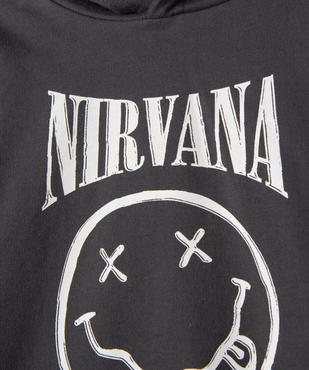 Sweat à capuche avec inscription bébé garçon - Nirvana vue2 - NIRVANA - GEMO