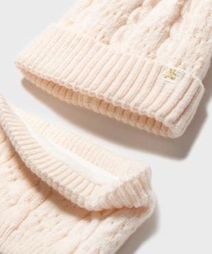 Ensemble bonnet et snood bébé fille - LuluCastagnette vue2 - LULU CASTAGNETT - GEMO