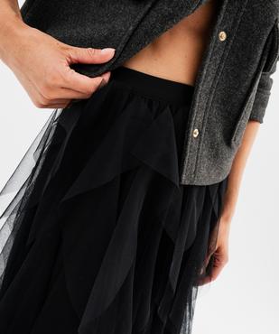 Jupe longue en tulle avec ceinture élastique femme  vue9 - GEMO(FEMME PAP) - GEMO