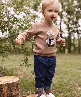 Pull à motif ourson bébé garçon - LuluCastagnette vue4 - LULUCASTAGNETTE - GEMO