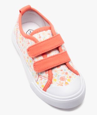 Tennis bébé fille en toile imprimée mille fleurs vue5 - GEMO 4G BEBE - GEMO