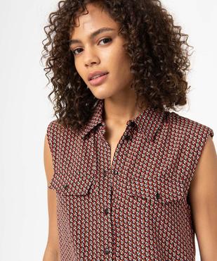 Blouse femme sans manches avec épaulettes vue2 - GEMO(FEMME PAP) - GEMO