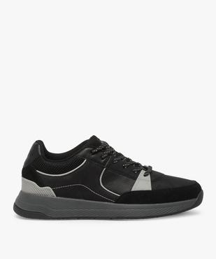 Baskets homme style skateshoes multimatières à lacets vue1 - GEMO (CASUAL) - GEMO