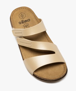 Mules confort unies à brides scratch femme vue5 - G'FLEX - GEMO
