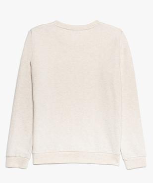 Sweat fille avec inscription floquée devant vue2 - GEMO (JUNIOR) - GEMO