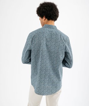 Chemise manches longues à fleurs homme vue8 - GEMO (HOMME) - GEMO