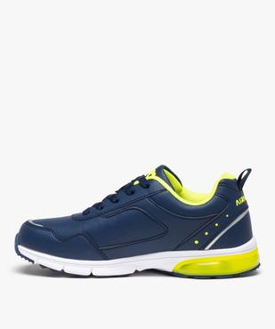 Baskets garçon running bicolores à lacets – Airness Mike vue3 - AIRNESS - GEMO