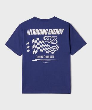 Tee-shirt manches courtes oversize avec motif Formule 1 garçon vue3 - GEMO 4G GARCON - GEMO